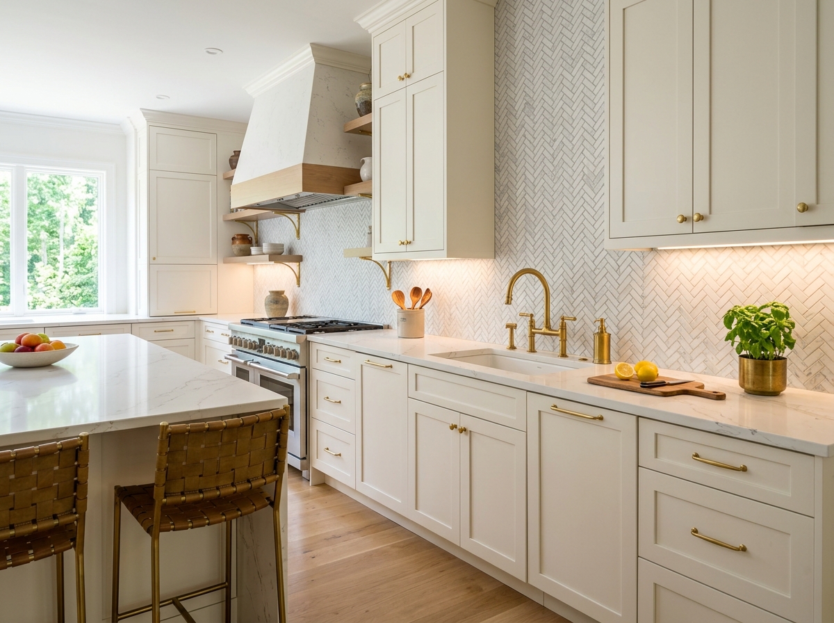 Herringbone Backsplash